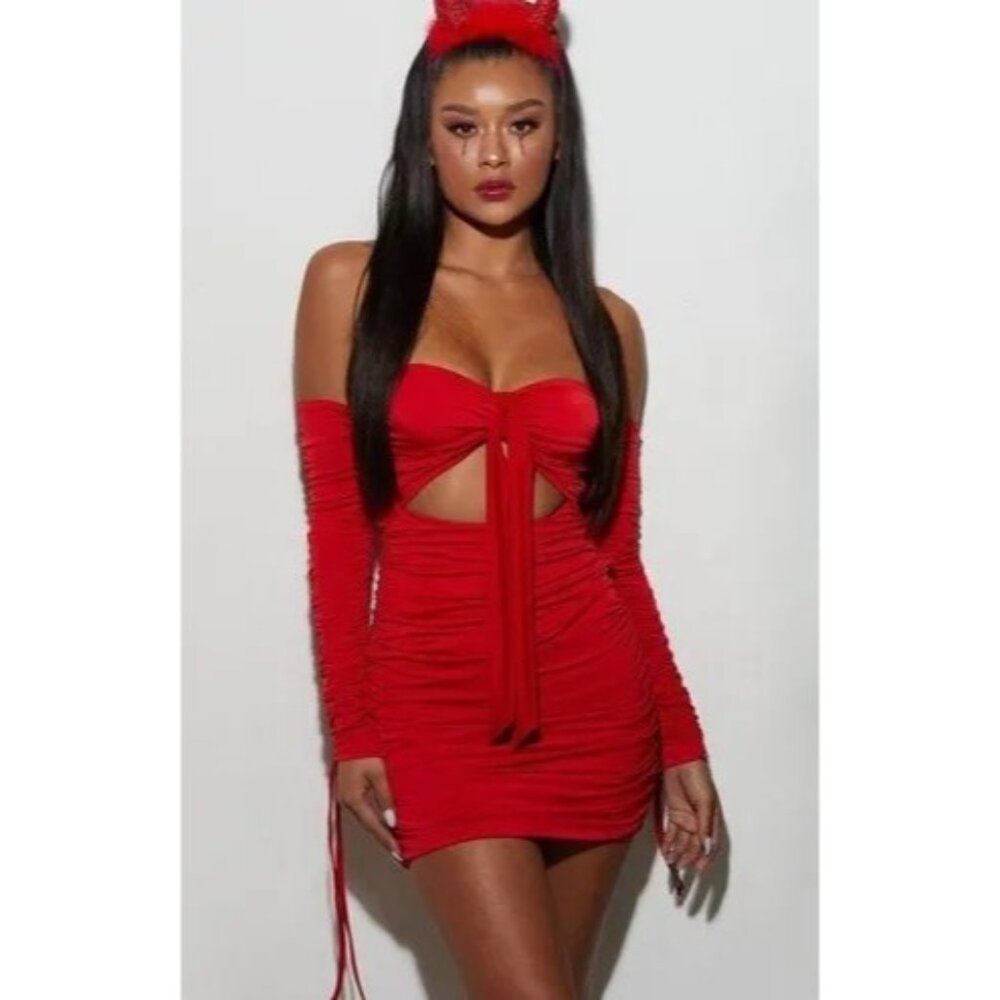 NWT Tiger Mist Lisbon Dress in Red
